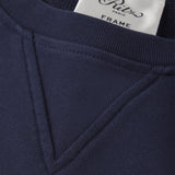 FRAME - Ritz Unisex Tonal Logo Crewneck -- Dark Navy