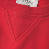 FRAME - Ritz Unisex Tonal Logo Crewneck -- Red