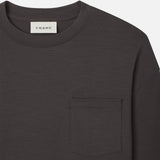 FRAME - Long Sleeve Woolen Tee -- Taupe