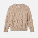 FRAME - Chunky Cable Sweater -- Natural