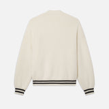 FRAME - Ritz Embroidery Cashmere Cardigan -- Cream