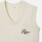 FRAME - Ritz Men's Cashmere Sweater Vest -- Cream