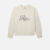 FRAME - Ritz Unisex Cashmere Sweater -- Cream