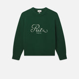 FRAME - Ritz Unisex Cashmere Sweater -- Hunter Green