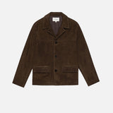 FRAME - Suede Jacket -- Dark Camel