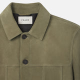 FRAME - Suede Jacket -- Light Olive