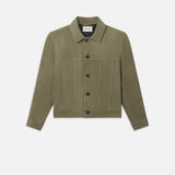 FRAME - Suede Jacket -- Light Olive