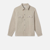 FRAME - Tweed Overshirt Jacket -- Dove Tweed