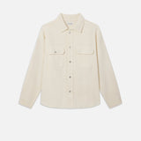 FRAME - Double Pocket Overshirt -- Natural