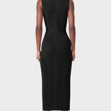 Herve Leger - MIXED RIB MIDI DRESS