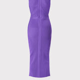 Herve Leger - MIXED RIB MIDI DRESS