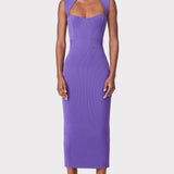 Herve Leger - MIXED RIB MIDI DRESS