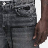 FRAME - Extra Wide Leg Jean Patched -- McAllen Dark