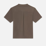 FRAME - Jacquard Short Sleeve Relaxed Shirt -- Dark Sage