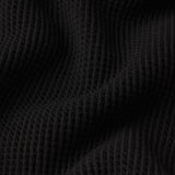 FRAME - Open Weave Polo Sweater -- Black