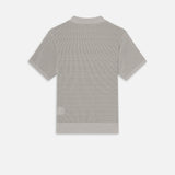 FRAME - Open Weave Polo Sweater -- Grey Blue