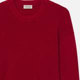 FRAME - Chunky Sweater -- Spring Red