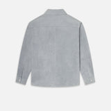 FRAME - Suede Shirt -- Smoky Blue