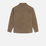 FRAME - Suede Chore Coat -- Dark Beige