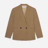 FRAME - Double Breasted Blazer -- Dark Tan