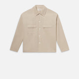 FRAME - Double Pocket Over Shirt -- Light Beige