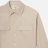 FRAME - Double Pocket Over Shirt -- Light Beige