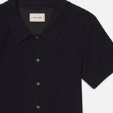 FRAME - Terry Short Sleeve Shirt -- Dark Navy