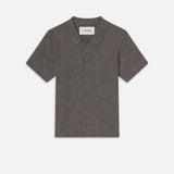 FRAME - Textured Short Sleeve Shirt -- Black Multi