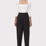 Herve Leger - HIGH WAIST PLEATED TAPERED PANTS