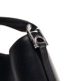 Elleme - Mini Boomerang Leather Black - Silver