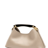 Elleme - Mini Boomerang Pebbled Leather Taupe - Gold