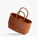 Mother - Basket Case Goa Medium Leather Tote - Brown