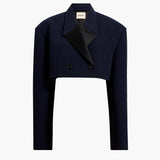 Khaite - Nando Jacket in Dark Navy