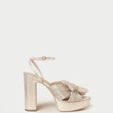 Roeffler Randall - Natalia Platinum Platform Bow Heel