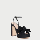 Roeffler Randall - Natalia Black Platform Bow Heel