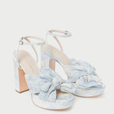 Roeffler Randall - Natalia Blue Floral Bow Heel