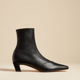 The Nevada Stretch Low Boot in Black Nappa Leather