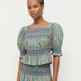 Loeffler Randall - Nicola Smocked Blouse