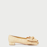 Roeffler Randall - Noa Natural Raffia Bow Flat