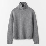 almadalabel - Nola Turtleneck Sweater, grey