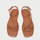 Loeffler Randall - Noor Timber Leather Flat Sandal