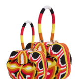 GABRIELA HEARST - Demi Bag in Red, Yellow & Black Crochet