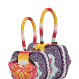 GABRIELA HEARST - Demi Bag in Blue, Red & Orange Crochet