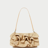 Roeffler Randall - Odette Natural Ruffle Clutch