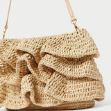 Roeffler Randall - Odette Natural Ruffle Clutch