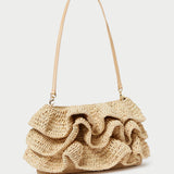 Roeffler Randall - Odette Natural Ruffle Clutch