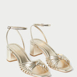 Roeffler Randall - Olivia Champagne Knot Mid-Heel Sandal