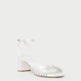 Roeffler Randall - Olivia Cream Knot Mid-Heel Sandal