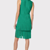 Herve Leger - V NECK FRINGED MIDI DRESS