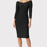 Herve Leger - CRISS CROSS PENCIL DRESS